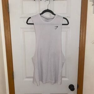 Men’s Gymshark muscle tee React Drop Arm Tank top Critical Cut Off tank tshirt